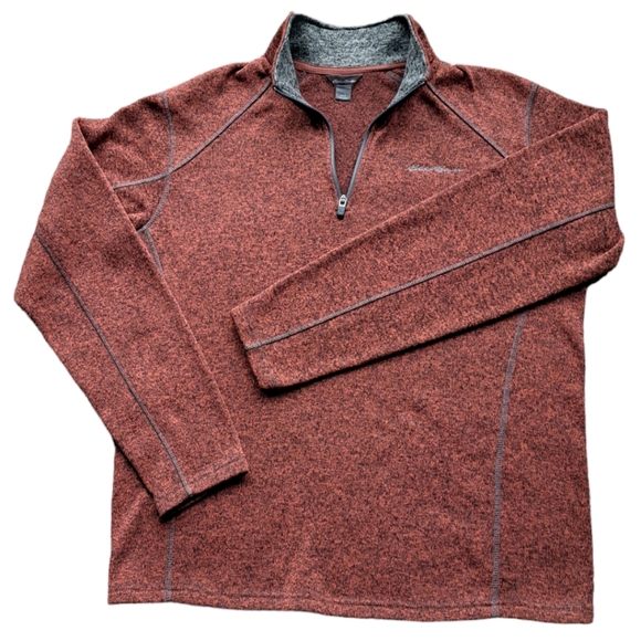 Eddie Bauer Other - Eddie Bauer front zip long sleeve 100% polyester Sweater!